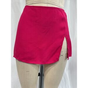 Reformation 'Kiara' Pink Crepe Mini Skirt Size 8